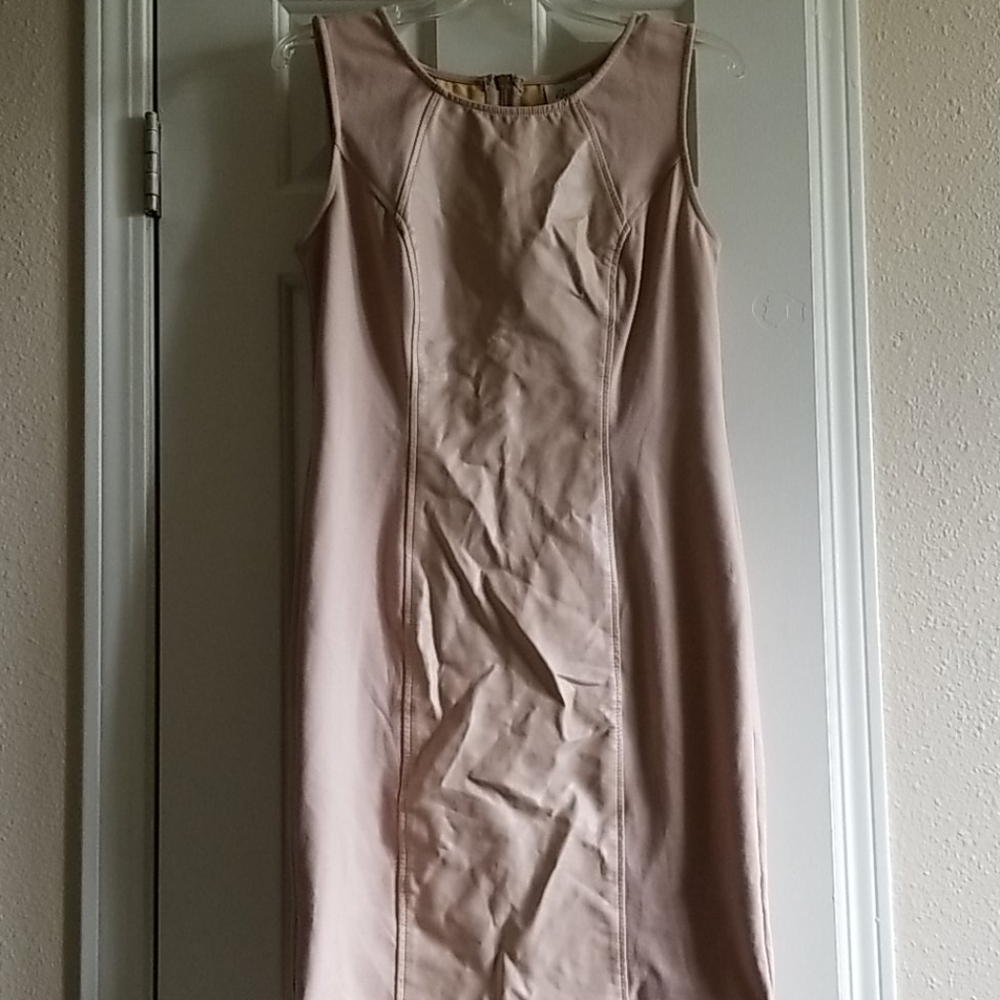 Faux Leather Dress